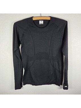 J80 Fit Black Seamless Thumbhole Top Long Sleeve Underscrub Size S Stretch